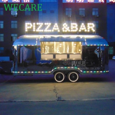 Wecare Pizza Truck Customized Mobile Food Trailer For Pizza / Bbq / Burger