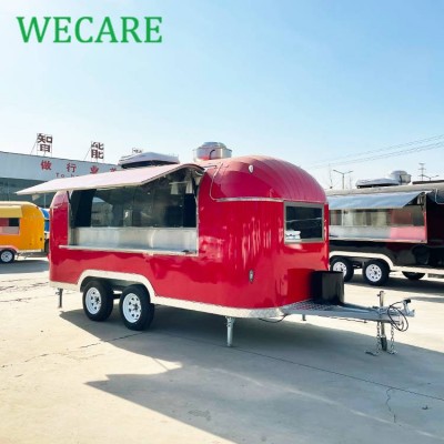 Wecare Eec Valid Street Fast Food Trucks / Mobile Food Car/coffer Food Concession Trailers Airstream Food Trailer