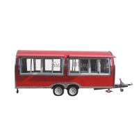 5m long Mobile Fast Food Trailer mobile concessions trailers hot dog cart food truck for sale