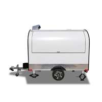 Ukung new style seamless shiny painted pizza baking trailer, food vending truck, mobile snack/ pizza/ drinks/ hot dog cart