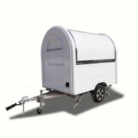 UKUNG certificated fast food cooking and selling trailer for sale, customized mobile kitchen trailer for French dealer