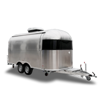 UKUNG 2nd generation airstream trailer catering mobile food truck fast food caravan trailer hot dog ice cream cart