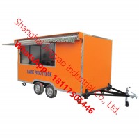 China candy kiosk for sale roulotte fast food mobile food kiosk/trailer/truck food wagon trailer hot dog van for sale