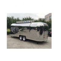 Stainless Steel Airstream Food Trailer Hot Dog Cart /Mobile Pizza Food Truck