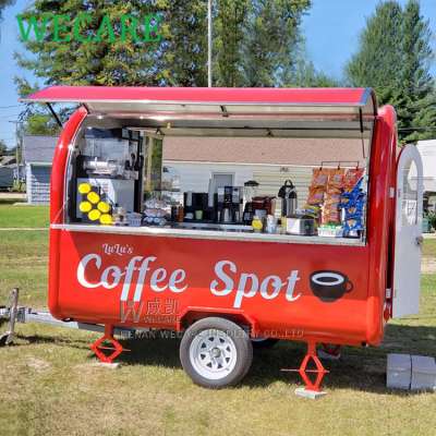 Wecare one stop food trailer manufacturers street mobile food cart