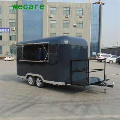 China factory custom fast food trailer for catering hot dog bbq sale